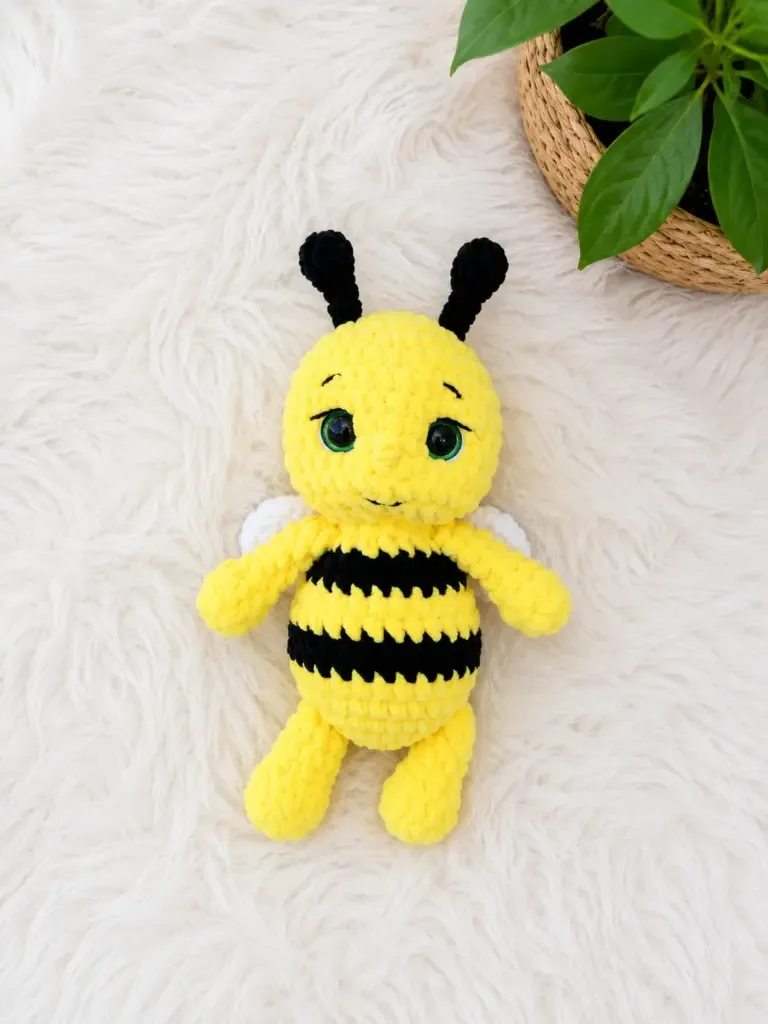 How to crochet a chubby bumblebee amigurumi — photo 2