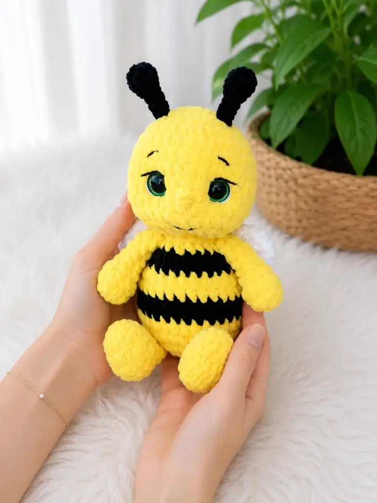 How to crochet a chubby bumblebee amigurumi — photo 3