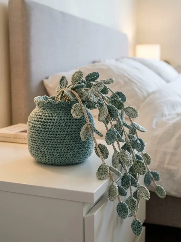 Eucalyptus Sprig Crochet Jar Cover Pattern — photo 3