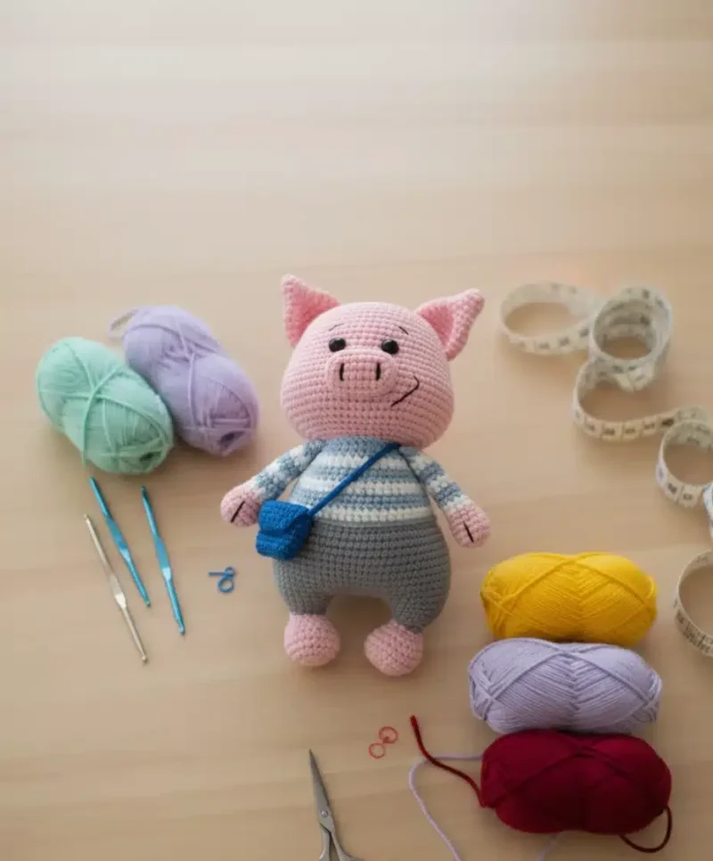 Single Crochet Pig Amigurumi With Dense, Compact Texture — photo 2