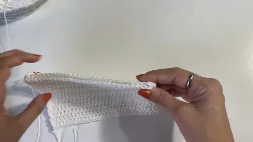 Short sleeve cotton shrug worked in half double crochet — photo 3